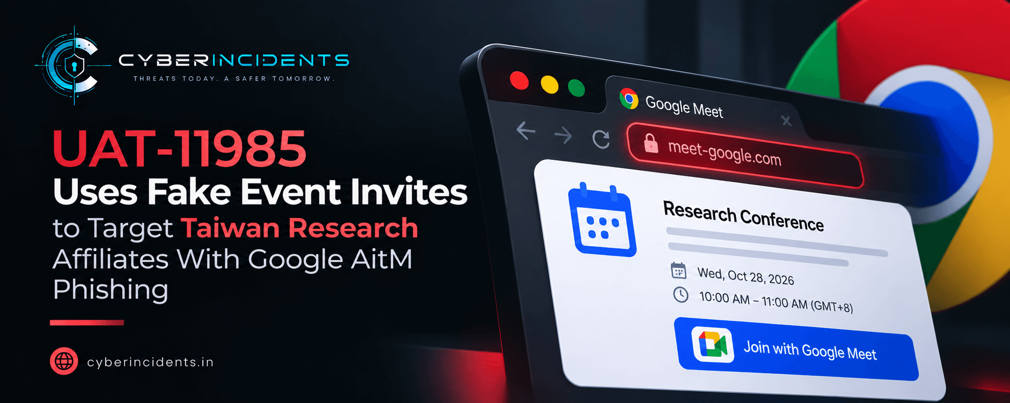 UAT-11985: AI-Assisted Spear-Phishing Uses Fake Event Invitations to Steal Google Accounts
